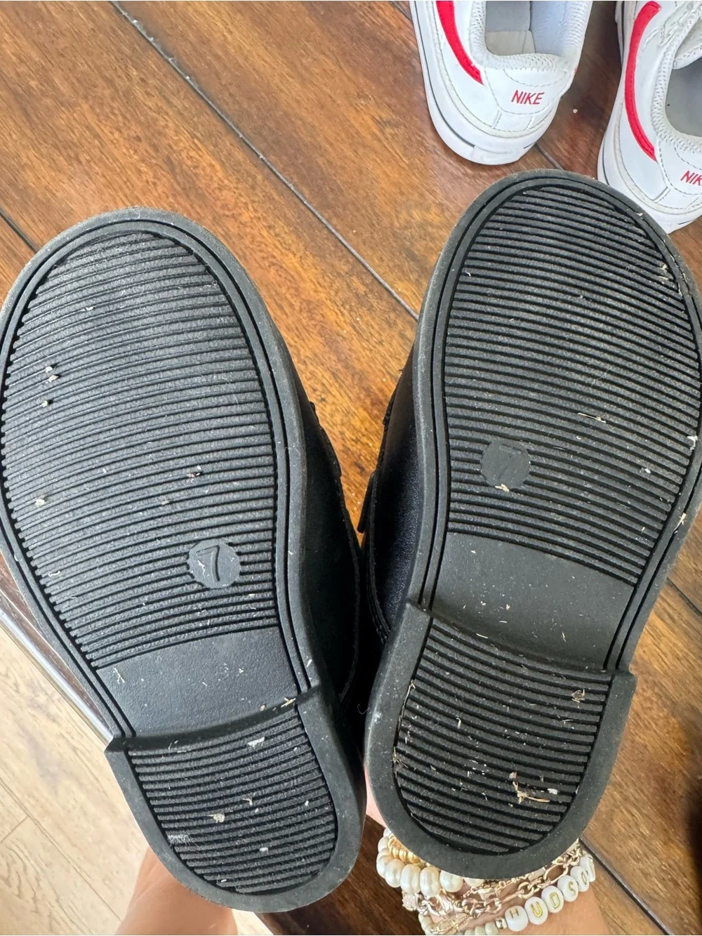 Cat & Jack Black Kids' School Shoes size 7, worn once